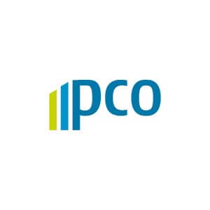 Das Logo des Unternehmens pco